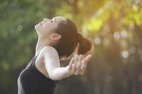 Deep breathing for improved health and wellness